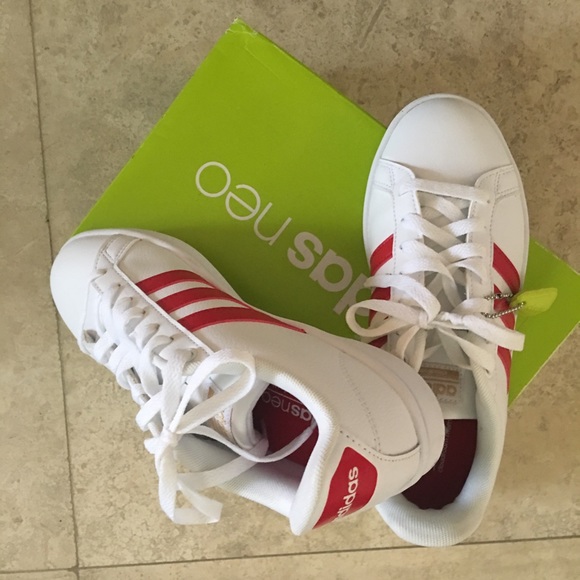 adidas neo shoes red